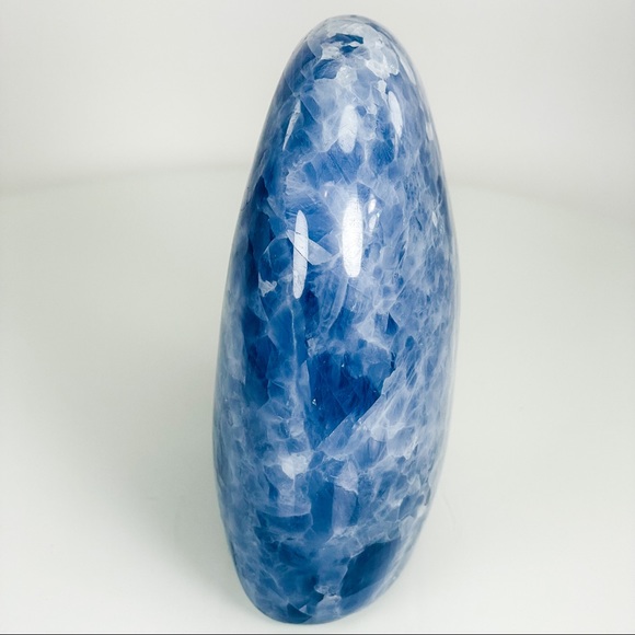 Blue Calcite Free Form Mineral Decor - Picture 8 of 14